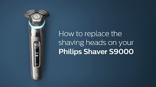 How to replace the shaving heads on your Philips shaver S9000 [upl. by Irrej]