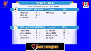 SandgateRedcliffe Womens 1st Grade v Gold Coast Womens 1st Grade [upl. by Anol]