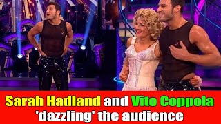 Strictly fans left distracted by obscene part in Sarah Hadland and Vito Coppola dance [upl. by Rehpoitsirhc418]