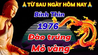 ĐÀO TRÚNG MỎ VÀNG BÍNH THÌN 1976 GẶP THỜI PHẤT MẠNH TỪ NAY ĐẾN HẾT THÁNG ĐỔI ĐỜI GIÀU HƠN TRÚNG SỐ [upl. by Kciredor]