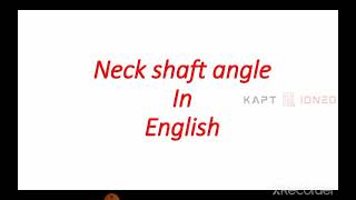 Coxa vara and Coxa valga in English Neck shaft angle in English CALCAR FEMORALE in English [upl. by Galan]