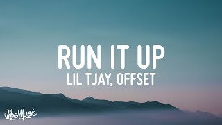 Lil Tjay  Run It Up Lyrics ft Offset amp Moneybagg Yo [upl. by Mollie584]