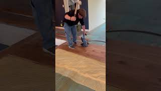 My amish homies getting it in🤩 youngprofessionals hardwoodflooring satisfying [upl. by Oruntha]