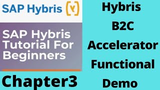 b2c accelerator hybris  sap hybris functional training  sap hybris tutorial for beginners Part3 [upl. by Eimaj]