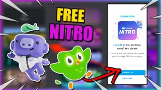 Duolingo X Discord Nitro 1 Month Free Nitro LIMITED TIME [upl. by Solomon]