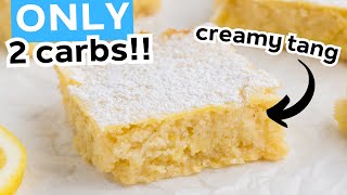 SIMPLE ingredients make LOW CARB lemon bars youll CRAVE [upl. by Idelson]