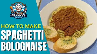 Make Spaghetti Bolognaise easily  grannysscottishkitchen [upl. by Koblas]