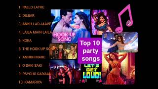 Top 10 superhit Bollywood party songs [upl. by Tnelc535]