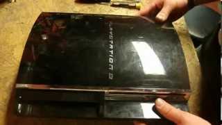 Playstation 3 fat how to open tutorial PS3 teardown guide [upl. by Aisatan409]