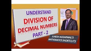 Trick 269  Understanding DECIMAL DIVISION  Part 2 [upl. by Ellerret]