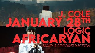 J Cole  January 28th  Logic  AfricAryaN Sample Deconstruction [upl. by Anelrad86]