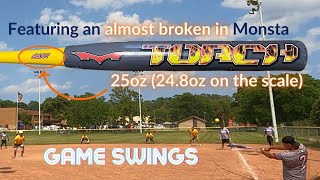 GAME SWINGS with an almost broken in 2023 Monsta Torch alloy handle for ASA [upl. by Penn]