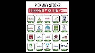 PICK ANY STOCKS CURRENTLY BELOW 300 📈  best stocks for long term investment stockmarket [upl. by Althea]