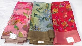 100 pure linen digital printed sarees with price  suresh saree business  SumanTv Saree House [upl. by Nnaitak]