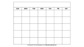 Printable Blank Calendar Templates  Wiki Calendar [upl. by Neeloc]