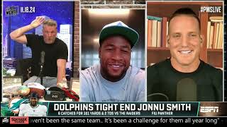 Jonnu Smith on Tuas impact Belichick vs McDaniels coaching style amp more  The Pat McAfee Show [upl. by Charley882]