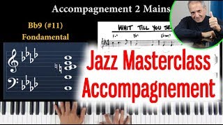 Masterclass Piano Jazz Comment accompagner un standard jazz au piano Tuto  Cours de piano ligne [upl. by Nnep]