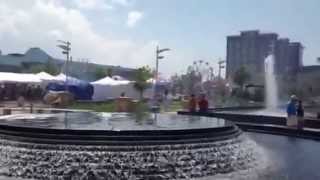 Fountains at Smothers Park on the Owensboro Riverfront [upl. by Yrohcaz]