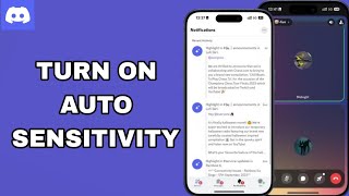 How To Turn On Auto Sensitivity On Discord App [upl. by Perkoff]