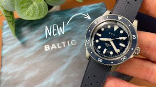 NEW BALTIC Aquascaphe Titanium Blue Dial 300m Dive Watch  Unboxing amp First Impressions [upl. by Stoffel]