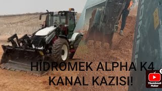 HİDROMEK ALPHA K4 KANAL KAZISI [upl. by Attehcram378]