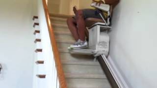 Stannah Stairlifts Limited Model 410 Stairlift  Lot 2114  Test Run [upl. by Foster]