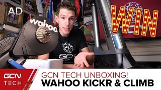 GCN Tech Unboxing NEW Wahoo KICKR amp KICKR CLIMB [upl. by Nylrehc247]