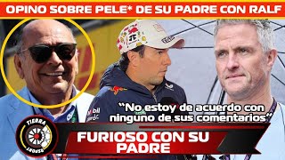 ¡FURIOSO CHECO PÉREZ NO ESTA DE ACUERDO CON SU PADRE POR DISCUSIÓN CON RALF SCHUMACHER [upl. by Diannne]