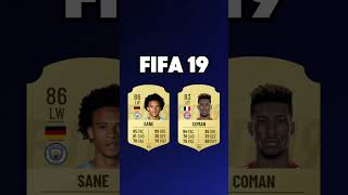 Leroy Sane vs Kingsley Coman rating comparison  FIFA 13  EAFC 25 football footballshorts [upl. by Euqinahs]