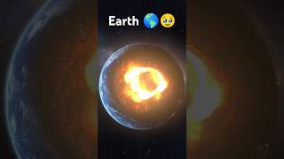 Cosmic collision  distroy earth🥹 earth solarsystem earth smash shorts viralshorts [upl. by Aonehc]