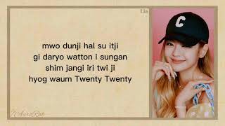 ITZY  TWENTY Easy Lyrics [upl. by Thornie]