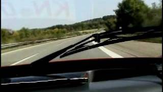 Ferrari Enzo running over 175 mph on German Autobahn [upl. by Shelby]