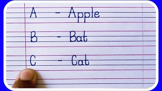 A is for apple B is for ball C is for Cat  Phonics Song  abc abcd  a to z alphabet for kids [upl. by Levenson]