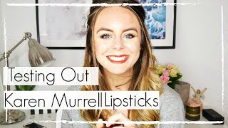 Karen Murrell Lipstick Review  Natural Lipstick [upl. by Akimad125]