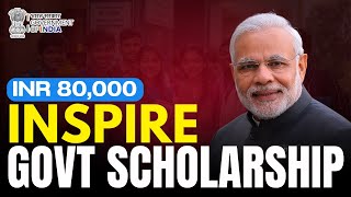 INSPIRE Scholarship 2024  Government of India Update Now Live [upl. by Essined]