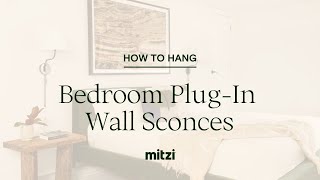 How to Install a PlugIn Wall Sconce in a Bedroom [upl. by Eelrac]