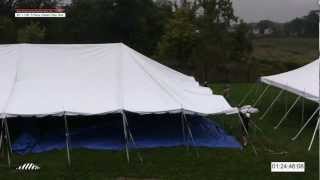 Time Lapse  40 x 100 Classic Pole Tent Installation [upl. by Ecnav]