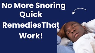 How to stop snoring naturally [upl. by Attenehs]