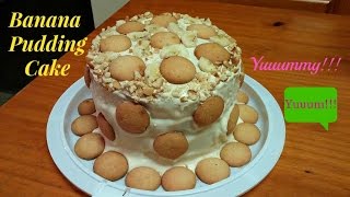 How To Make a Banana Pudding Cake  Surprise Flavoring Ingredients [upl. by Notffilc]