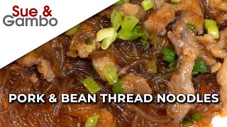 Pork amp Bean Thread Noodles Stir Fry Recipe [upl. by Tartan976]