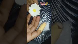 Diy super Clay flower ring 💍 clay clayart shorts viralvideo [upl. by Asli350]