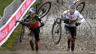 Wout van Aert Buries Mathieu van der Poel At Dendermonde World Cup [upl. by Akerahs896]