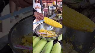 Easy Grilled Corn Cutting Skill Fruits Cutting Skill [upl. by Mauchi177]