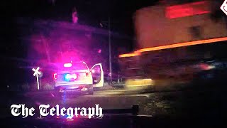 Police officer who left suspect in car to be hit by train avoids prison sentence [upl. by Yelsgnik]