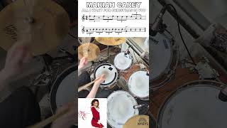 Mariah Carey  All I Want For Christmas  Drum Intro fyp drums shorts christmas [upl. by Suivatal573]