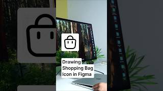 How to Draw Shopping Bag Icon in Figma  figmatutorial [upl. by Chlo]