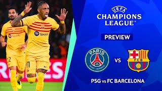 PSG VS BARCELONA UEFA Champions League 20232024 Quarter Final 1st Leg Preview [upl. by Kinom]