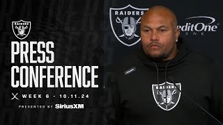 Coach Pierce Presser  101124  Raiders  NFL [upl. by Nilrev236]