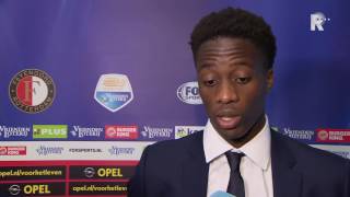 Terence Kongolo na afloop van Feyenoord  Ajax [upl. by Ignatz]