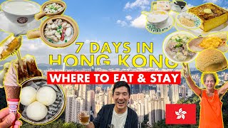 WHERE TO EAT AND STAY in Hong Kong 🇭🇰  7 Days in HK Part 2 [upl. by Ashli]